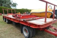 Craven Tasker DLL27 24ft low-loader trailer with air brakes and ramps (ex Army tank transporter) - 3