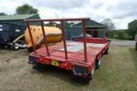 Craven Tasker DLL27 24ft low-loader trailer with air brakes and ramps (ex Army tank transporter) - 5