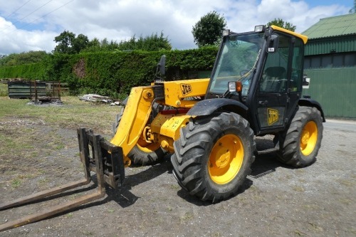 JCB 526 telescopic handler, 3808hrs, NK54 KLX
