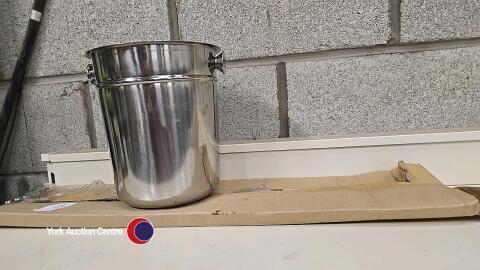 Stainless ice bucket with stand