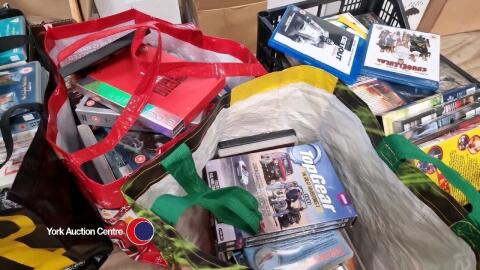 4 x large bags of DVDs
