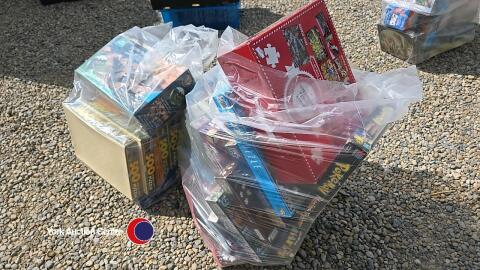 Assorted jigsaws and games