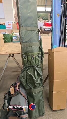 Various fishing tackle, rods and luggage