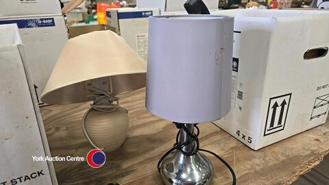2 x bedside lamps, touch control