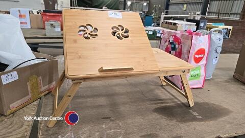 Wooden laptop stand