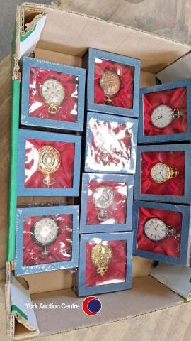 10 x quartz pocket watches