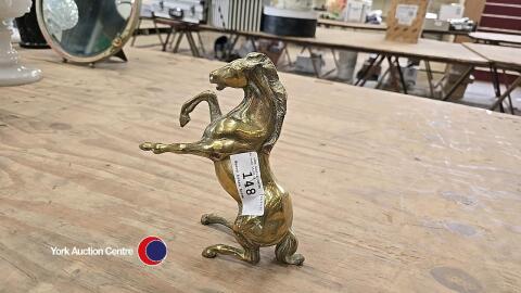 Heavy brass horse