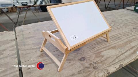 Wooden lap table/art drawing tray, various positions