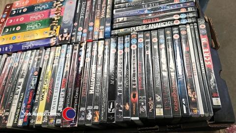 Tray of horror/supernatural DVD's