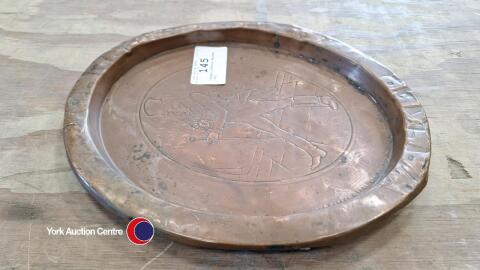 Copper Johnnie Walker tray