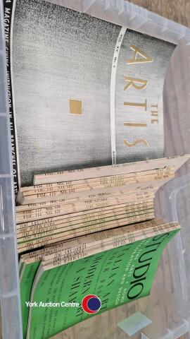 Box of vintage 1930s art magazines - The Artist & The Studio