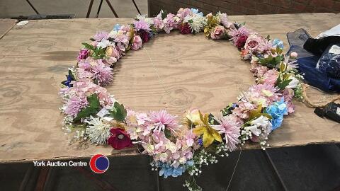 Large flower garland