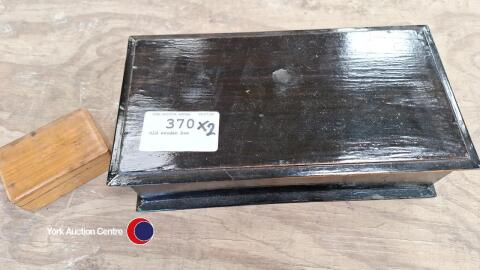 2 x Old wooden boxes