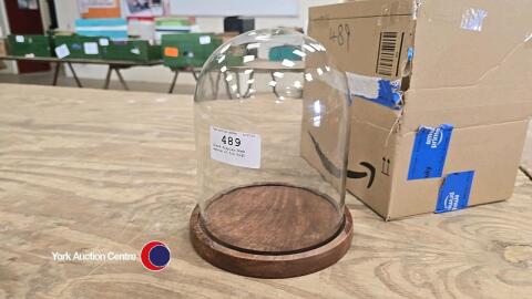 Glass display dome approx 10.5in high