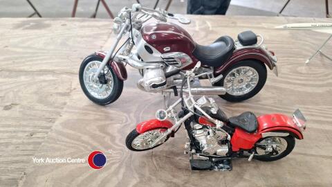 Large BMW R1200 model plus Honda American drag