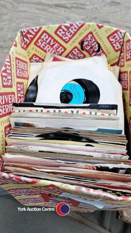 Box of 7' single records