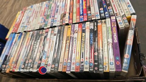 Tray of comedy DVD's etc