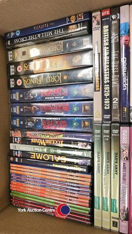 Box of rare DVDs