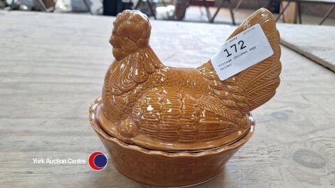 Vintage chicken egg holder