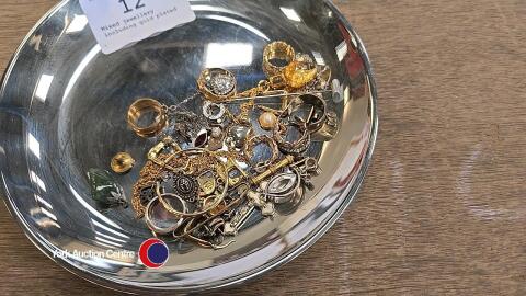 Mixed jewellery including gold plated