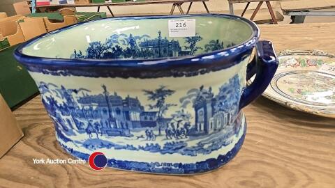 Antique porcelain footbath