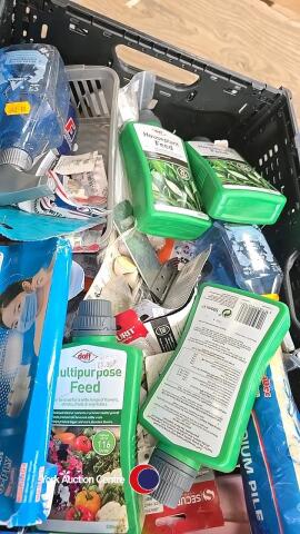 Crate of assorted DIY and household items, new