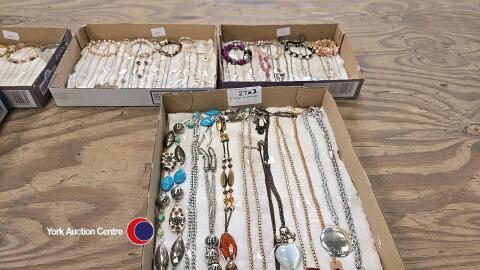 3 x trays of jewellery