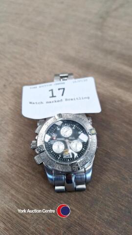 Watch marked Breitling