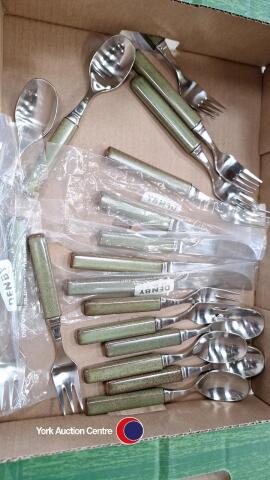 Denby Touchstone green onyx cutlery