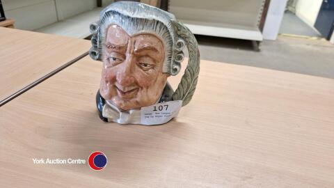 Large, The Lawyer toby jug by Royal Doulton