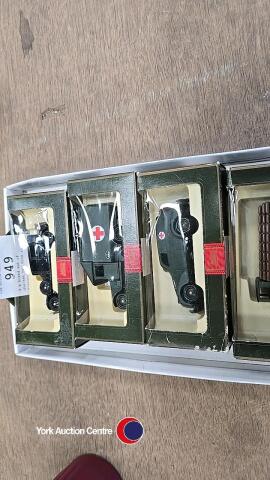 4 x boxed set of diecast Day Gone road transport