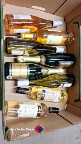 Box of 8 assorted wines including sparkling