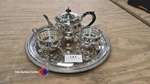Silver plated tea set