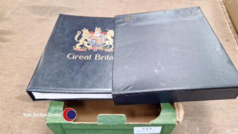 Stanley Gibbons GB stock book and slip cover
