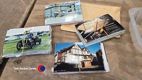 Small tray of 2 bundles of postcards
