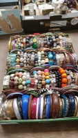 Tray of bangles and bracelets
