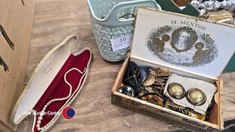 Box of costume jewellery