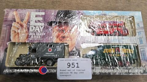 Boxed set of limited edition VE day 1945 transport