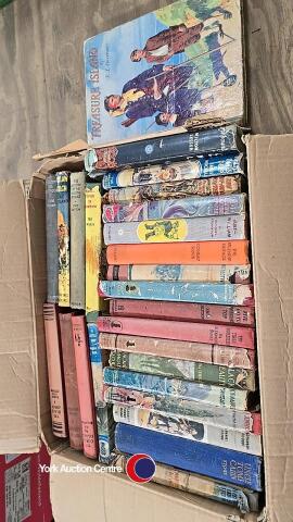 Box of assorted vintage children's classic books
