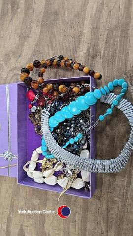 Box of costume jewellery