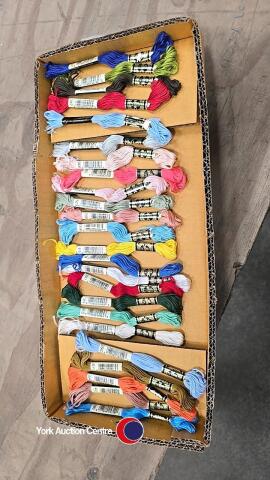Collection of Mouline embroidery thread