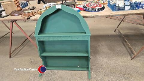 Vintage painted pine wall shelves