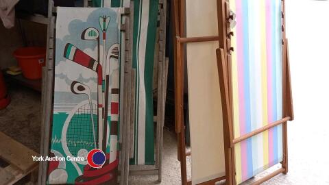 4 x deck chairs, new