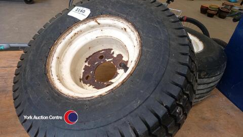 2 x golf buggy wheels