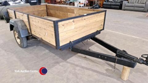 Single axle car trailer