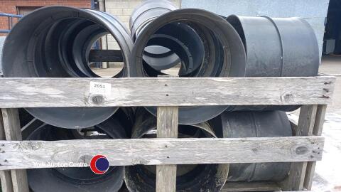 Pallet of drainage couplers & fittings to suit 300mm twin wall, approx 20no