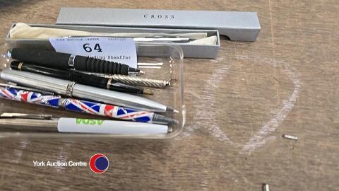 Pens including Sheaffer and Cross