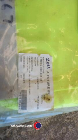 Yellow work trousers, size 36 tall.
