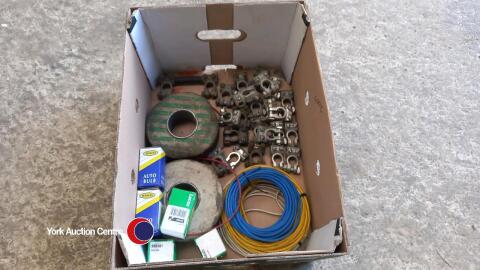 Battery cable ends and assorted auto cable.