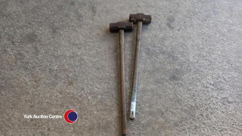 2 sledge hammers.
